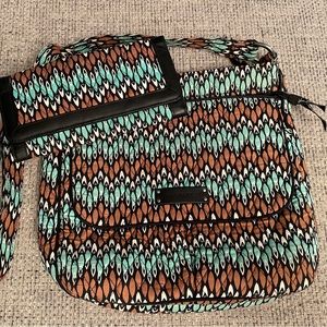 Vera Bradley Bundle-Crossbody Mailbag and Wallet.